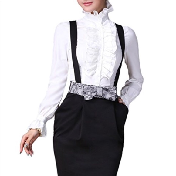 victorian style ruffle blouse